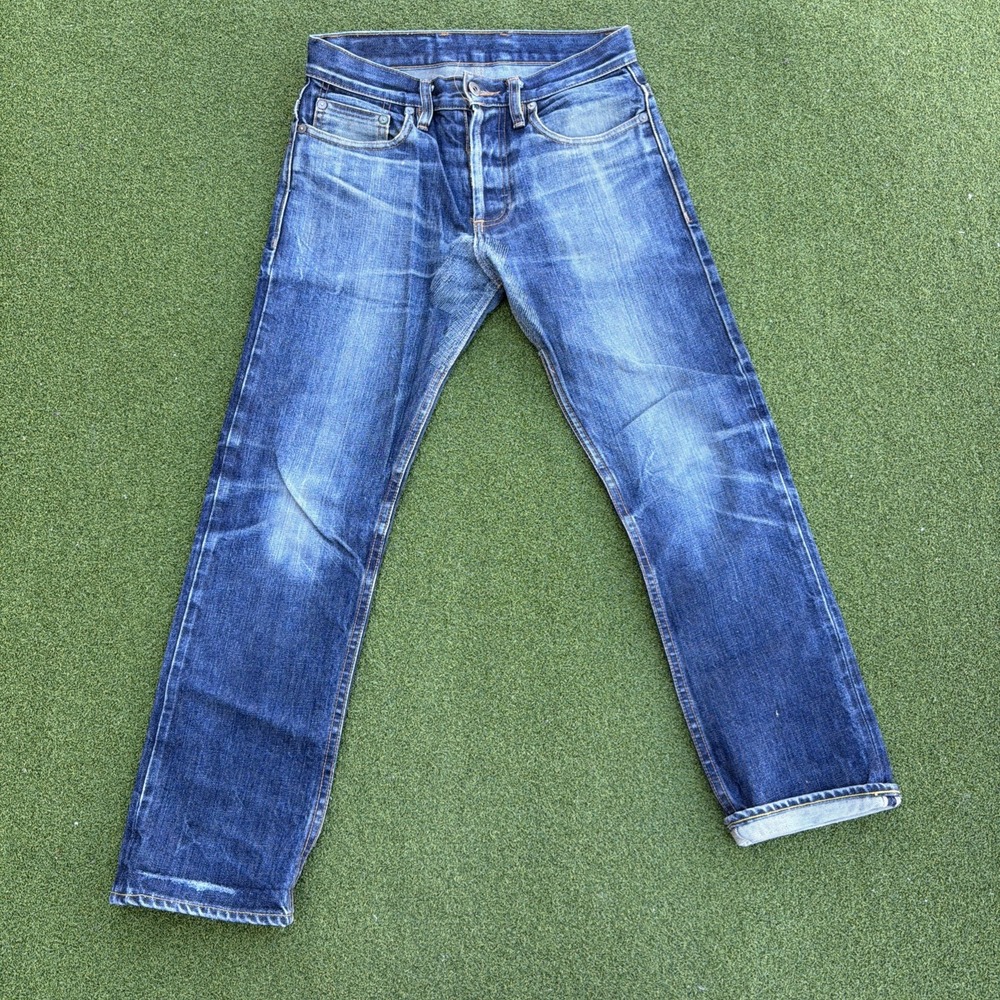 3sixteen ST-100X Selvedge Denim Jeans Size 28x27 Made in USA Distressed